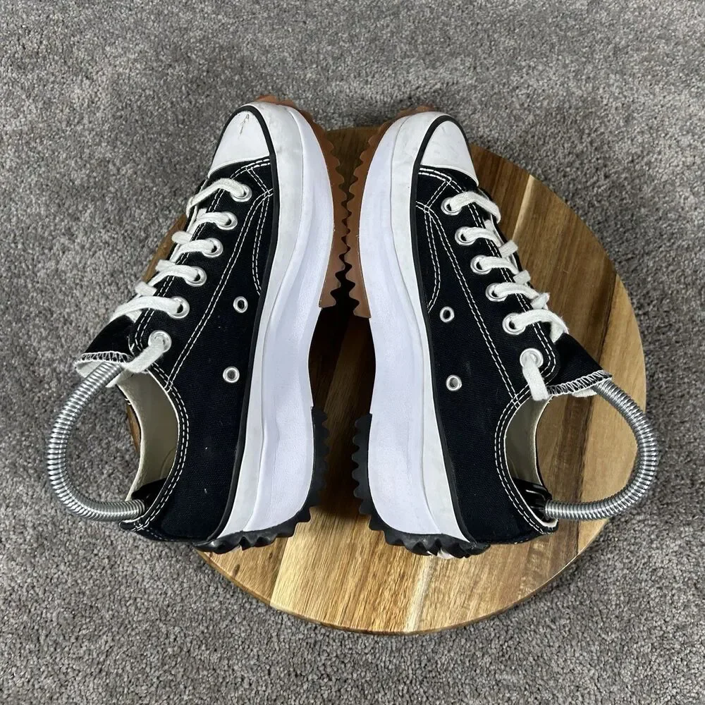 Converse Run Star Hike Ox Low Top Women’s Size 6 Black White Gum Platform Shoes